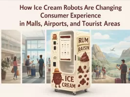 Come i robot del gelato stanno cambiando l'esperienza del consumatore nei centri commerciali, negli aeroporti e nelle aree turistiche